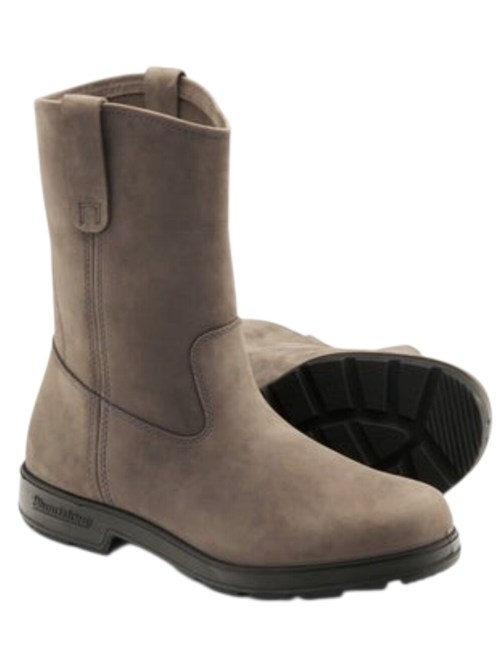 Blundstone Rigger Boots Women size 9 Mushroom Leather Mid Calf Pull On